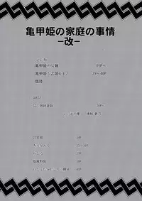 (C84) [Kaisei Yohou (Kurogane Riku, Amagaeru, Hitofuta Mishigorou etc)] Kikkou Hime no Katei no Jijou -Kai-