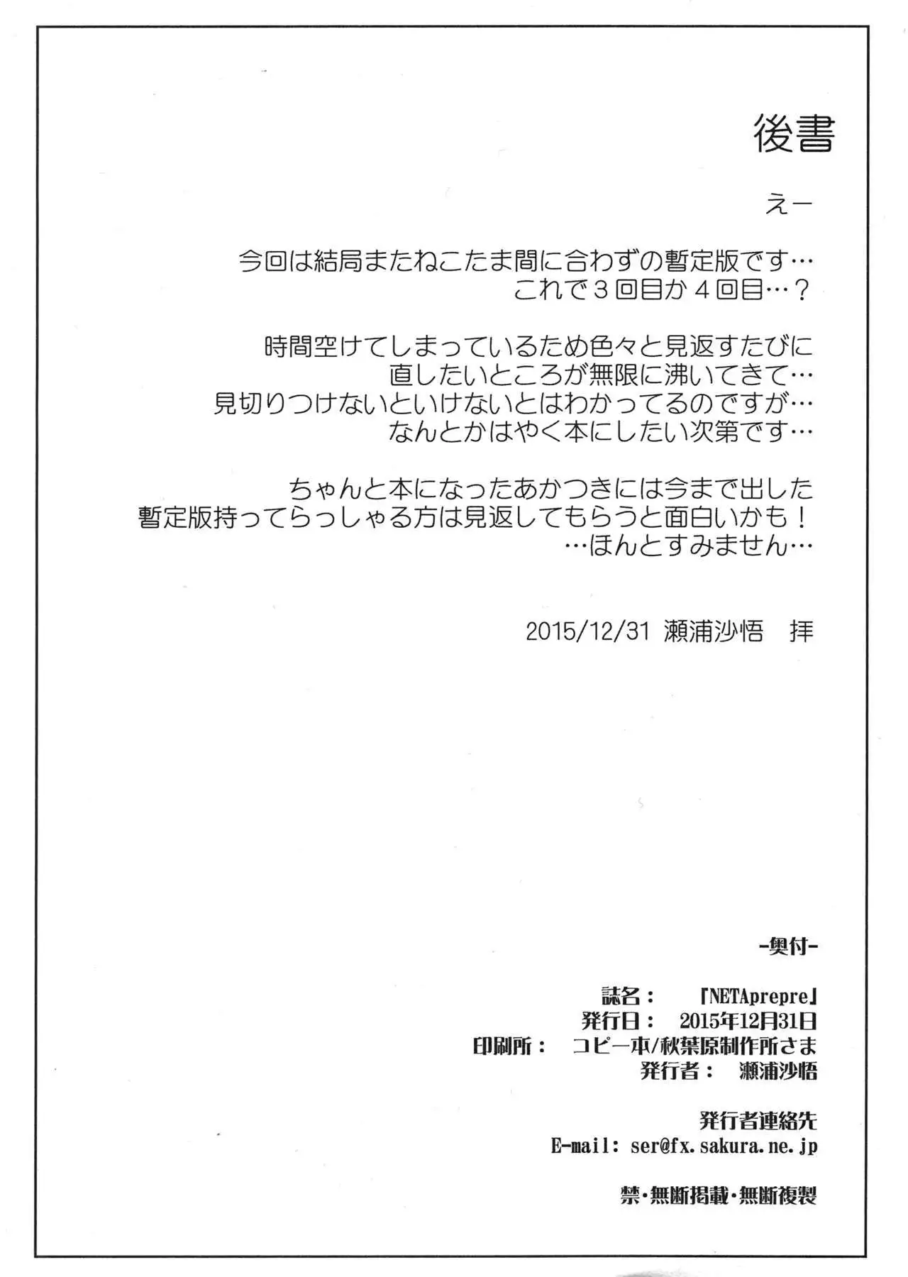 NETAPRE+コピー誌