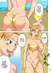 (C82) [Naruho-dou (Naruhodo)] Tsunade no In Suiyoku | Tsunade's Obscene Beach (Naruto) [English] [Colored]