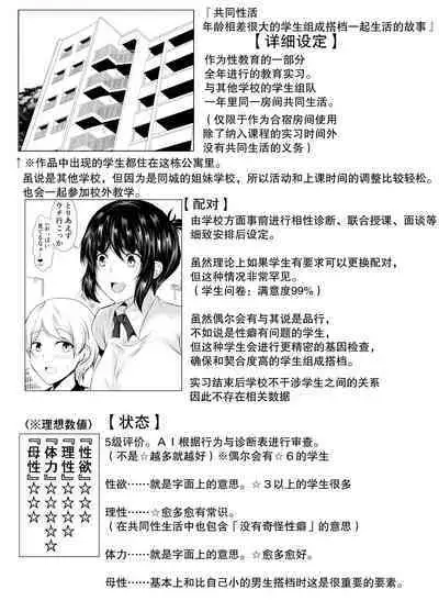 [Ishi Kenpi (Issi-13)] Kyoudou Seikatsu. ~Toshi no Hanareta Seito-tachi ga Pair o Kunde Issho ni Kurasu Hanashi~ | 共同性活~年龄相差很大的学生组成搭档一起生活的故事~ [Chinese] [我一个人汉化]