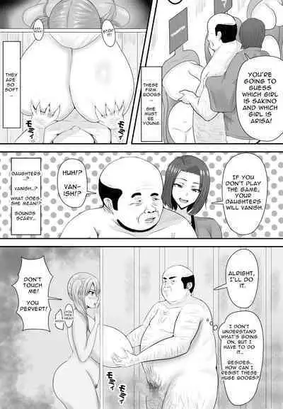 Kyonyuu JK o Tasuketakereba Musume no Hadaka Atete mite | Guess Which One's Your Naked Busty JK Daughter Or Else!