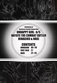 (SC35) [Happy Man (Suzuki Kyoutarou)] Unhappy Girl b/5 (Hayate no Gotoku! [Hayate the Combat Butler!])