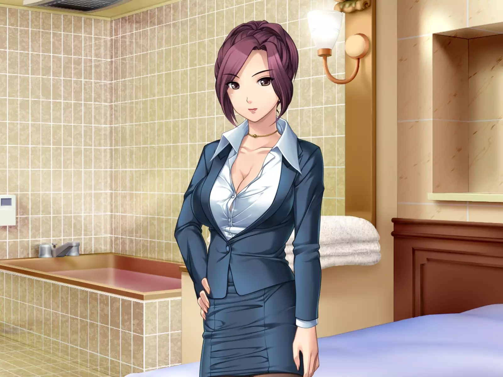 Binyuu no Bitch Hisho Kouryakuhou Oshiemasu. Hisho x Hisho = Yariman-ka Seishori Gakari Kinmu