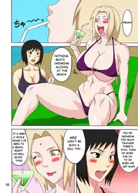 (C82) [Naruho-dou (Naruhodo)] Tsunade no In Suiyoku | Tsunade's Obscene Beach (Naruto) [English] [Colored]