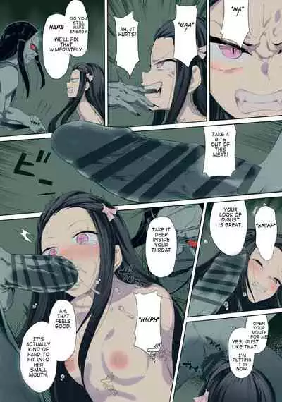 (C96) [Nameless (GuiZhenCao)] Moshi Nezuko ga Warui Hito ni Tsukamattara... (Kimetsu no Yaiba) [English] [Colorized]