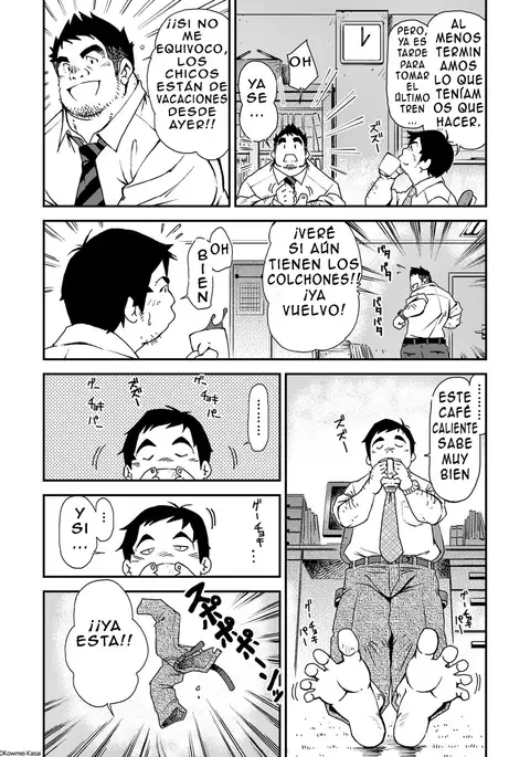 El jefe y el joven lino