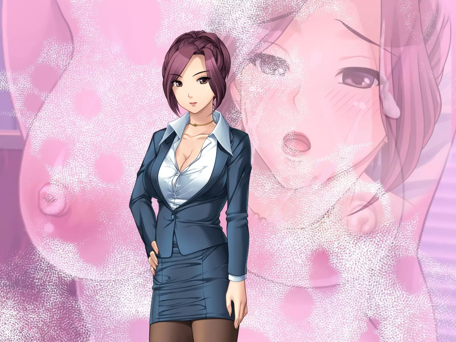 Binyuu no Bitch Hisho Kouryakuhou Oshiemasu. Hisho x Hisho = Yariman-ka Seishori Gakari Kinmu