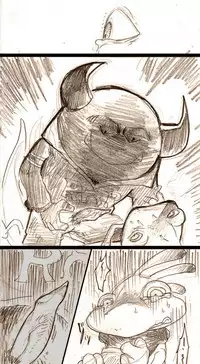 ジョニ→ランレイプ漫画【注意】 (Monsters University)