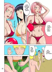 (C82) [Naruho-dou (Naruhodo)] Tsunade no In Suiyoku | Tsunade's Obscene Beach (Naruto) [English] [Colored]